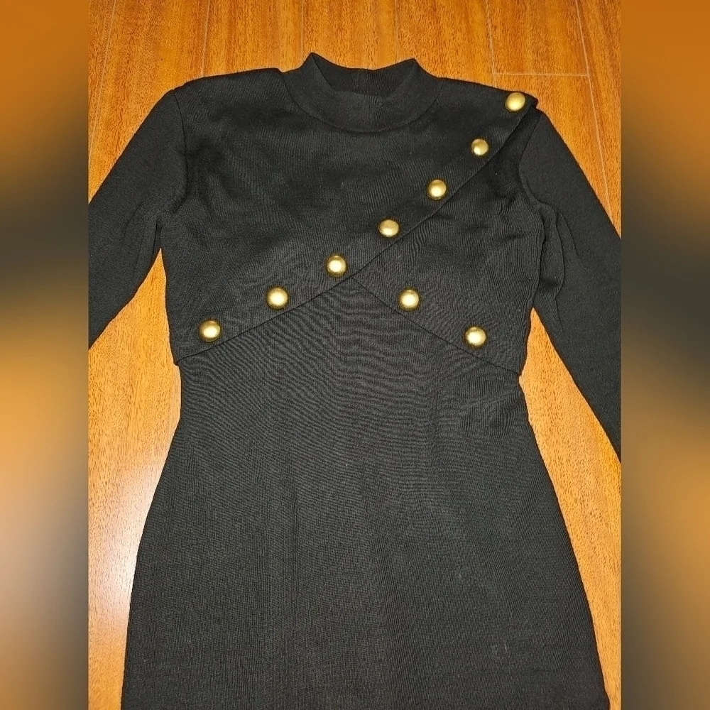 Vintage Authentic ANDREA JOVINE Dress 100% Wool Size M - Picture 12 of 17